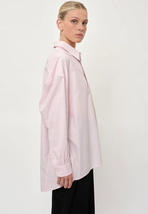 HERSKIND, LEX STRIPE SHIRT PINK