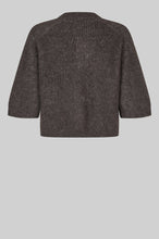 Indlæs billede til gallerivisning SECOND FEMALE, ANDREA KNIT RIB CARDIGAN CHOKOLATE