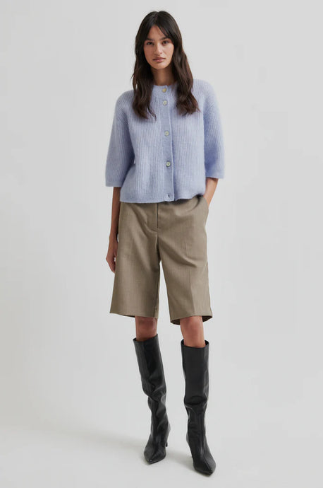 SECOND FEMALE, LEVELUP TAILORED SHORTS MID BROWN
