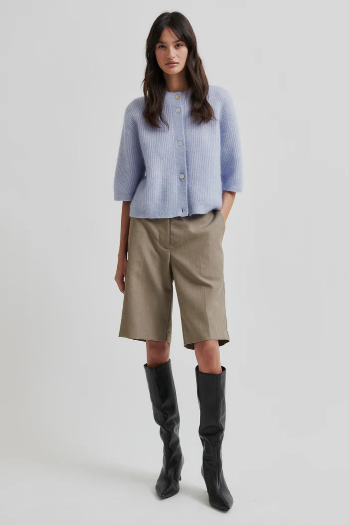 SECOND FEMALE, LEVELUP TAILORED SHORTS MID BROWN