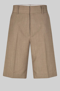 SECOND FEMALE, LEVELUP TAILORED SHORTS MID BROWN