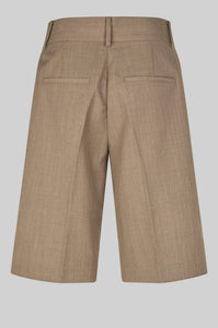 SECOND FEMALE, LEVELUP TAILORED SHORTS MID BROWN