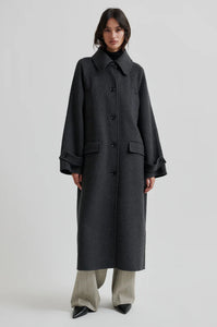 SECOND FEMALE, WALANCE FALL COAT DARK GREY