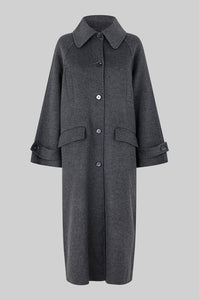 SECOND FEMALE, WALANCE FALL COAT DARK GREY