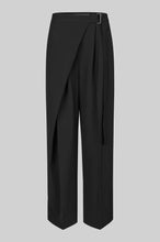 Indlæs billede til gallerivisning SECOND FEMALE, FIQUE WRAP TROUSERS BLACK