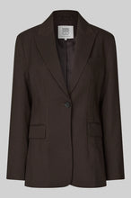 Indlæs billede til gallerivisning SECOND FEMALE SELLA FITTED BLAZER CHOKOLATE