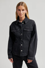 Indlæs billede til gallerivisning SECOND FEMALE, HALLIOT DENIM JACKET BLACK