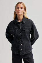 Indlæs billede til gallerivisning SECOND FEMALE, HALLIOT DENIM JACKET BLACK