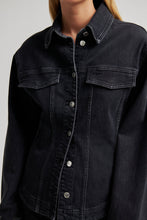 Indlæs billede til gallerivisning SECOND FEMALE, HALLIOT DENIM JACKET BLACK