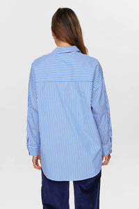 NÜMPH, HAILEY SHIRT STRIPE BLUE