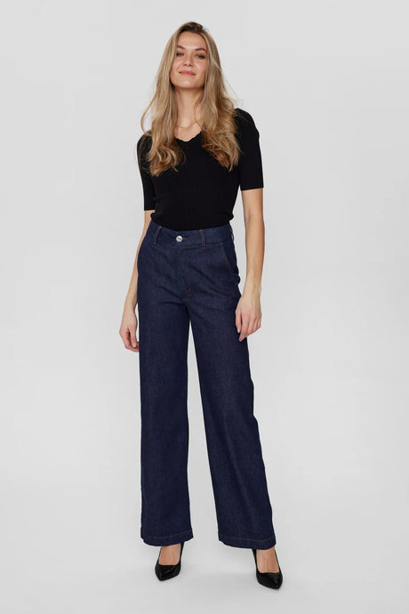 NÜMPH, AMBER PANTS DARK BLUE