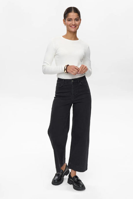 NÜMPH, PARIS JEANS  CROPPED BLACK