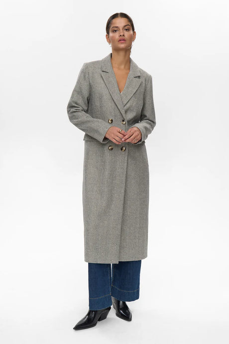 NÜMPH, RAVEN COAT GREY MELANGE