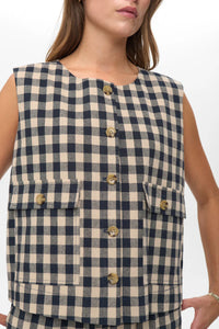 NÜMPH, CHIKKA WAIST COAT DARK SAPHIRE