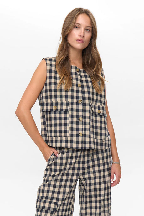 NÜMPH, CHIKKA WAIST COAT DARK SAPHIRE