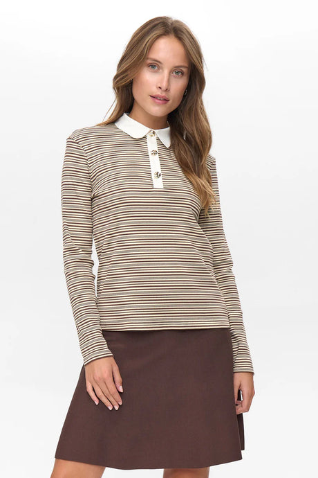 NÜMPH, SEMMA L/S  POLOCOFFEE