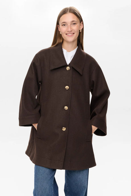 NÜMPH, KIMBERLY COAT COFFEE BROWN