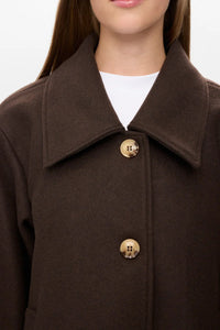 NÜMPH, KIMBERLY COAT COFFEE BROWN