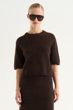 Indlæs billede til gallerivisning TWIST &amp; TANGO, MADINA SHORT SLEEVE KNIT MOCHA BROWN
