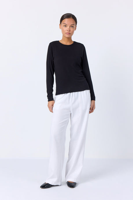 LEVETE ROOM, IKA4 L/S T-SHIRT BLACK