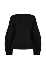 Indlæs billede til gallerivisning TAKTIL, AVALON FITTED BLOUSE BLACK