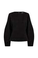 Indlæs billede til gallerivisning TAKTIL, AVALON FITTED BLOUSE BLACK