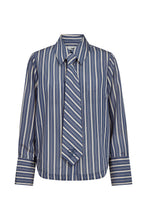 Indlæs billede til gallerivisning TAKTIL, AT-GWEN MENS TIE SHIRT, BLUE STRIPE