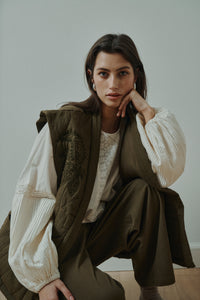 ANNE MI, JASMIN BLOUSE OFFWHITE
