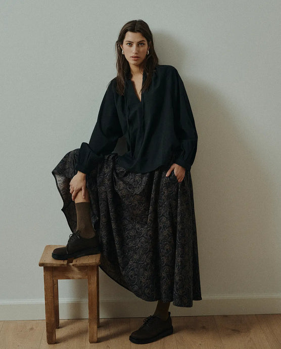 ANNE MI, IRISSA SHIRT BLACK