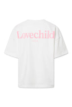 Indlæs billede til gallerivisning LOVECHILS, ARIA T-SHIRT PINK LOGO WHITE