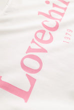 Indlæs billede til gallerivisning LOVECHILS, ARIA T-SHIRT PINK LOGO WHITE