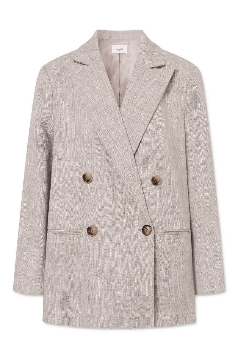 LOVECHILD, ARIZONA BLAZER LIGHT GREY