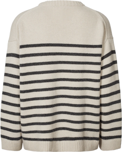 GAI & LISVA, BARBERA STRIPE JUMPERDARK GREY STRIPE