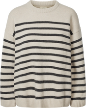 Indlæs billede til gallerivisning GAI &amp; LISVA, BARBERA STRIPE JUMPERDARK GREY STRIPE