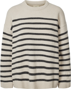 GAI & LISVA, BARBERA STRIPE JUMPERDARK GREY STRIPE