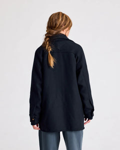 GAI & LISVA, BITTEN WOOL JACKET MIDNIGHT BLUE