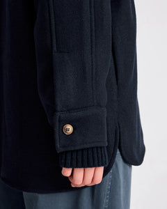 GAI & LISVA, BITTEN WOOL JACKET MIDNIGHT BLUE