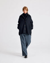 Indlæs billede til gallerivisning GAI &amp; LISVA, BITTEN WOOL JACKET MIDNIGHT BLUE