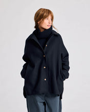 Indlæs billede til gallerivisning GAI &amp; LISVA, BITTEN WOOL JACKET MIDNIGHT BLUE