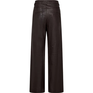 DEPECHE BOA PANTS WIDE LEG CHOKOLATE