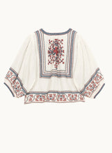 Indlæs billede til gallerivisning M.A.B.E CALISTA EMBRUDERY JACKET ECRU/MULTI