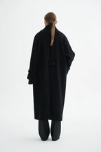 Indlæs billede til gallerivisning MARK TAN, CARO TWO LAYERED WOOL, BLACK