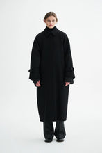 Indlæs billede til gallerivisning MARK TAN, CARO TWO LAYERED WOOL, BLACK