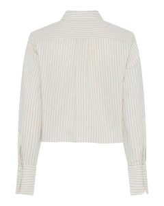 LA ROUGE CANDY CROPPED SHIRT  SAND
