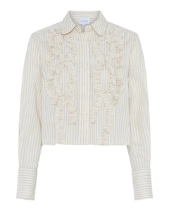 LA ROUGE CANDY CROPPED SHIRT  SAND