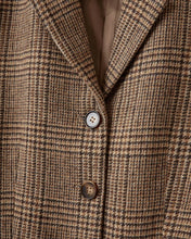 Indlæs billede til gallerivisning SOFIE SCHNOOR, ELLYSW CHECKED SHORT BLAZER, BROWN