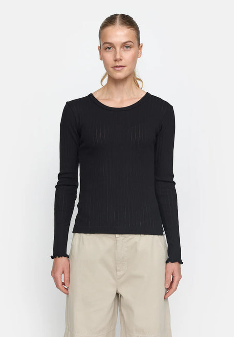 ESMÉ, ESELLA BLUSE - SORT