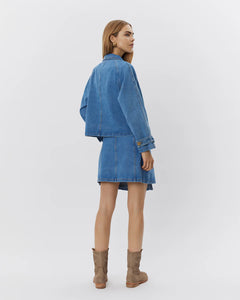 SOFIE SCHNOOR, EUDORA JACKET DENIM BLUE