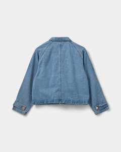 SOFIE SCHNOOR, EUDORA JACKET DENIM BLUE