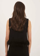 Indlæs billede til gallerivisning NORR, FEATHER TOP BLACK